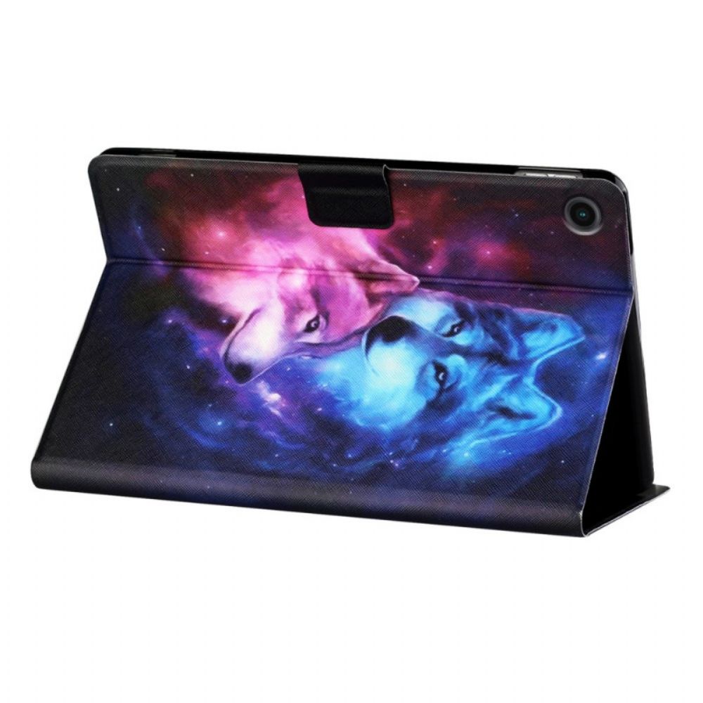 Flip Case Für Samsung Galaxy Tab A8 Wölfepaar