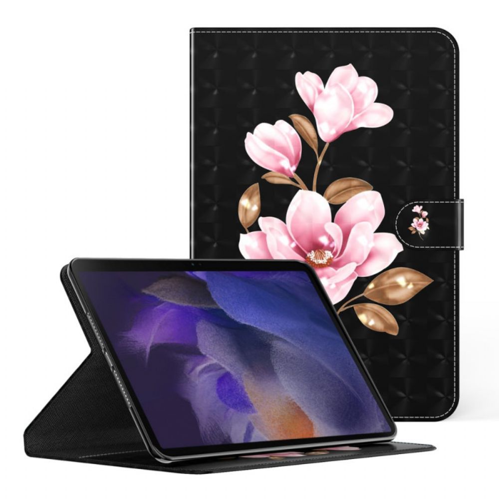 Lederhüllen Für Samsung Galaxy Tab A8 Baum Blumen Aus Kunstleder