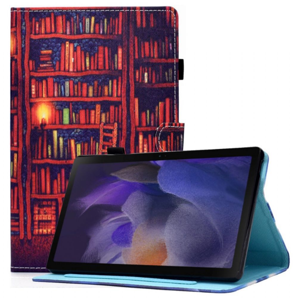 Lederhüllen Für Samsung Galaxy Tab A8 Bibliothek
