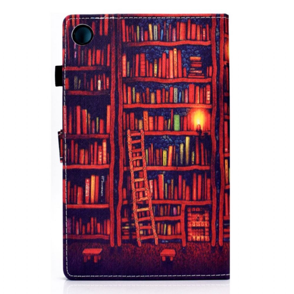 Lederhüllen Für Samsung Galaxy Tab A8 Bibliothek