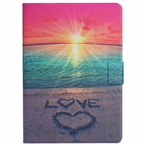 Lederhüllen Für Samsung Galaxy Tab A8 Liebe Bei Sonnenuntergang