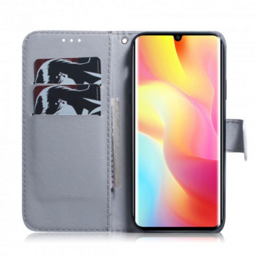 Lederhüllen Für Xiaomi Mi Note 10 Lite Blühender Ast