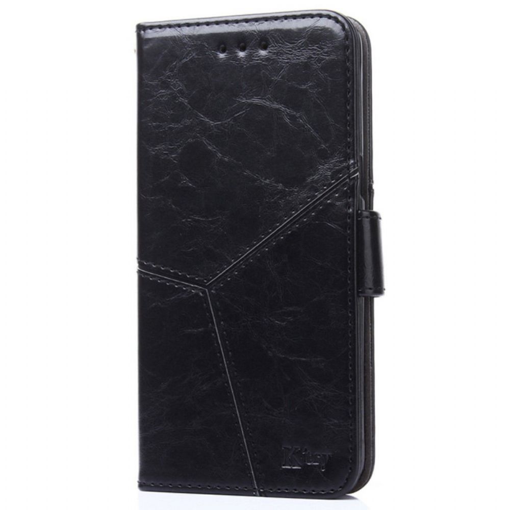 Flip Case Für OnePlus Nord 2T 5G Aufsteigende Nähte