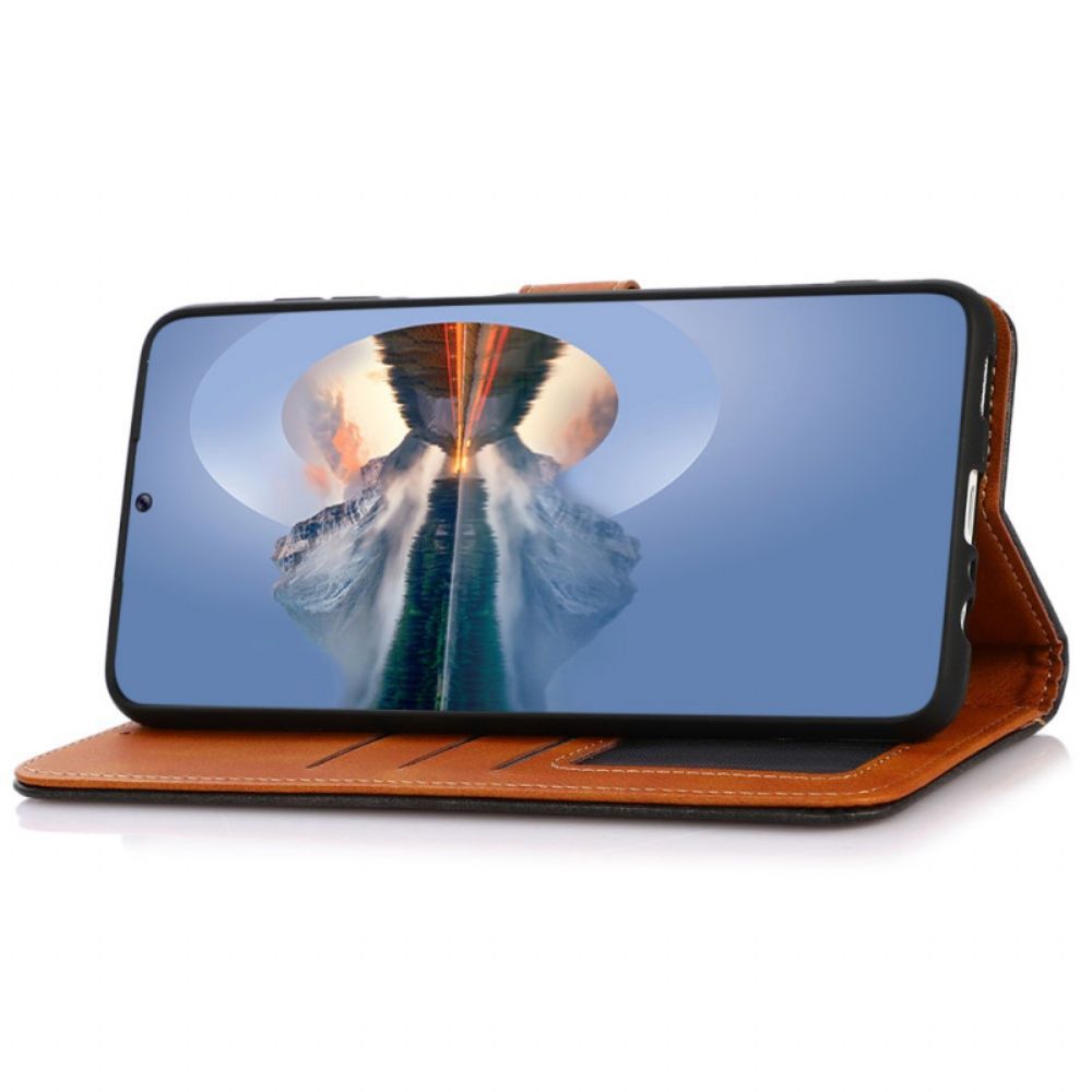 Flip Case Für OnePlus Nord 2T 5G Khazneh Mit Riemen