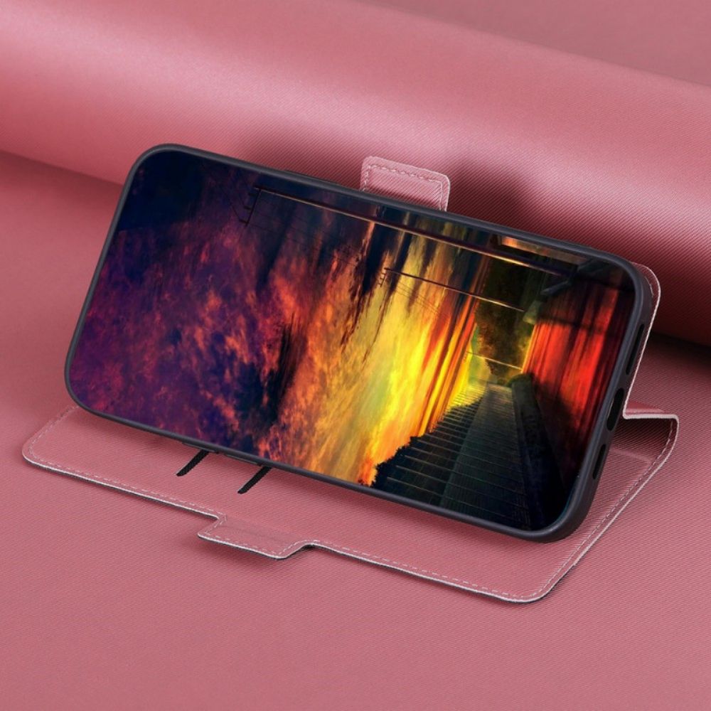 Lederhüllen Für OnePlus Nord 2T 5G Zweifarbiges Leder