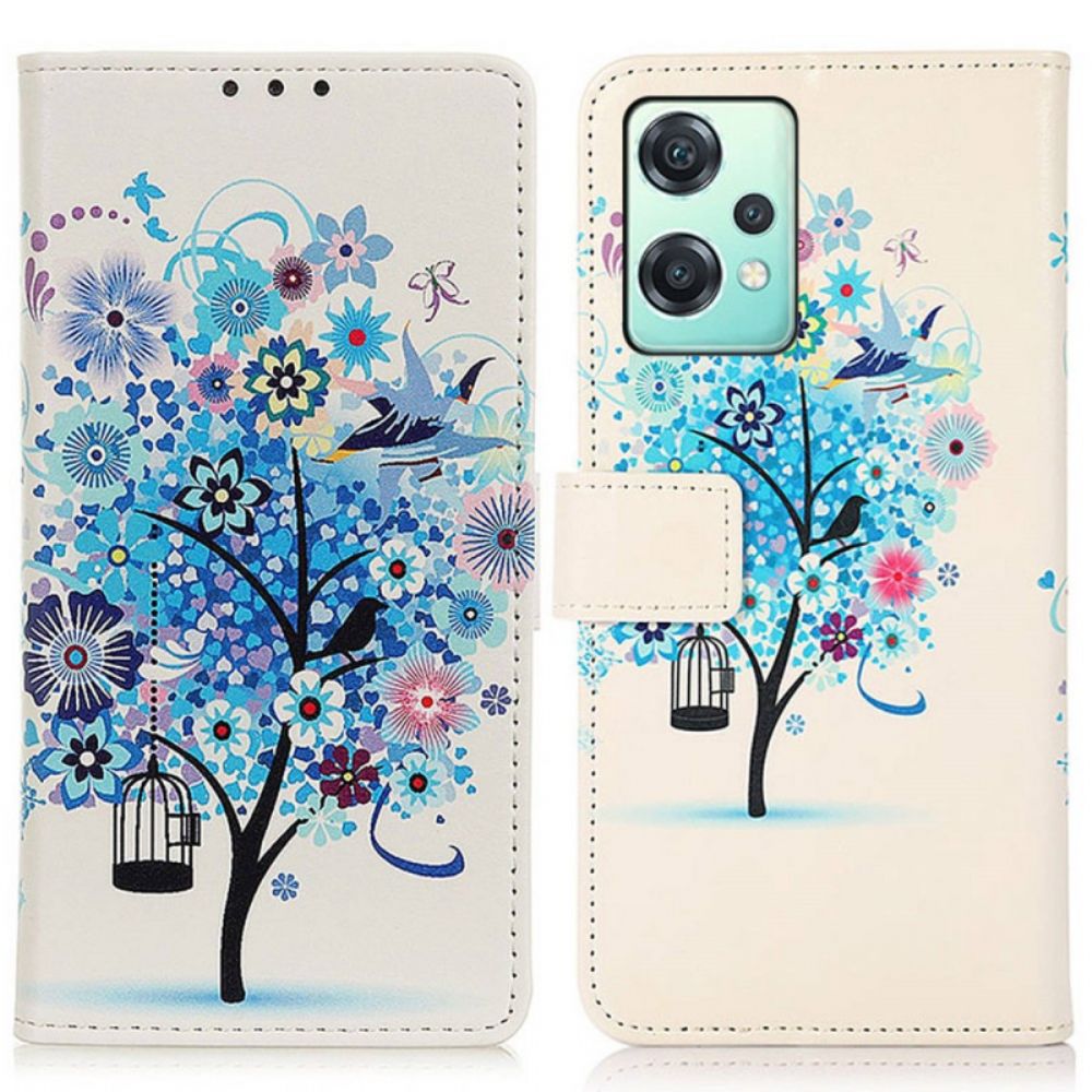 Flip Case Für OnePlus Nord CE 2 Lite 5G Blühender Baum
