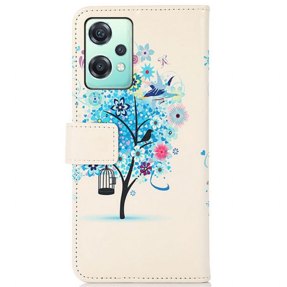 Flip Case Für OnePlus Nord CE 2 Lite 5G Blühender Baum