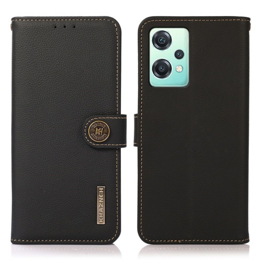 Flip Case Für OnePlus Nord CE 2 Lite 5G Echtes Leder Khazneh Rfid