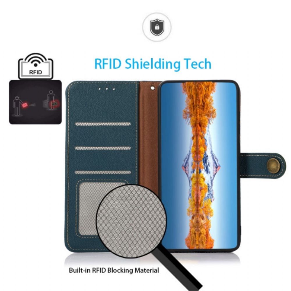 Flip Case Für OnePlus Nord CE 2 Lite 5G Echtes Leder Khazneh Rfid