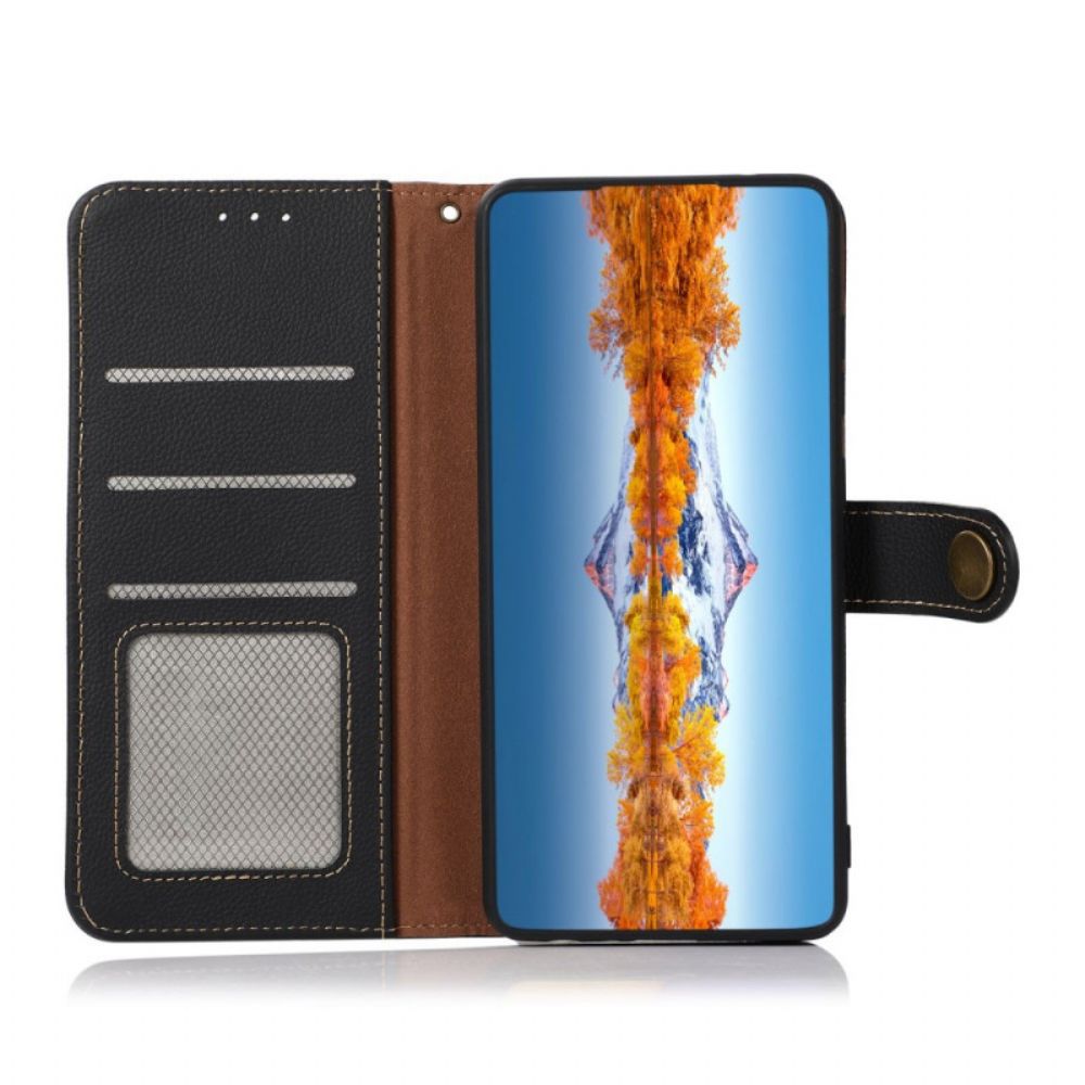 Flip Case Für OnePlus Nord CE 2 Lite 5G Echtes Leder Khazneh Rfid