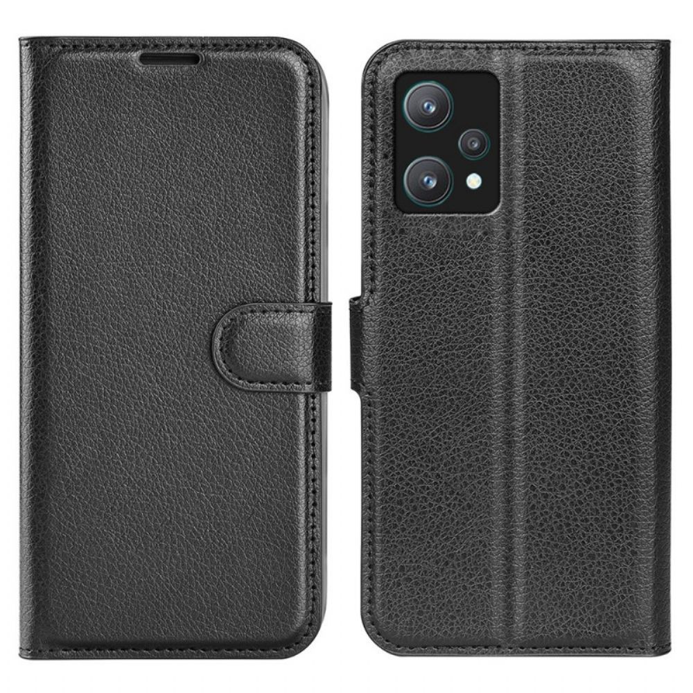 Flip Case Für OnePlus Nord CE 2 Lite 5G Klassisches Litschi Kunstleder