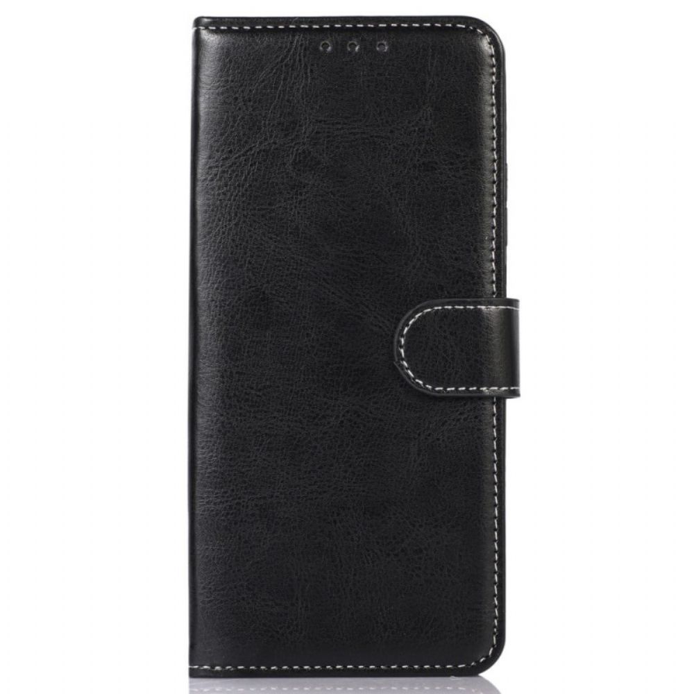 Flip Case Für OnePlus Nord CE 2 Lite 5G Kunstleder Und Nähte