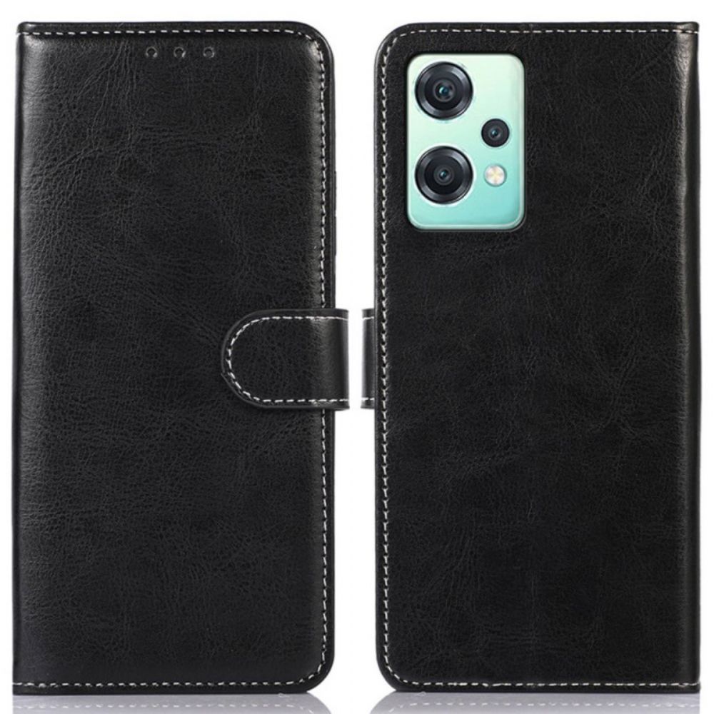 Flip Case Für OnePlus Nord CE 2 Lite 5G Kunstleder Und Nähte