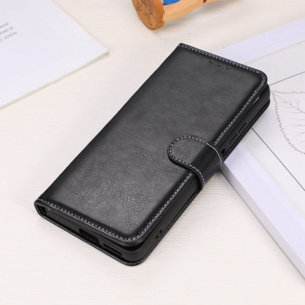 Flip Case Für OnePlus Nord CE 2 Lite 5G Kunstleder Und Nähte