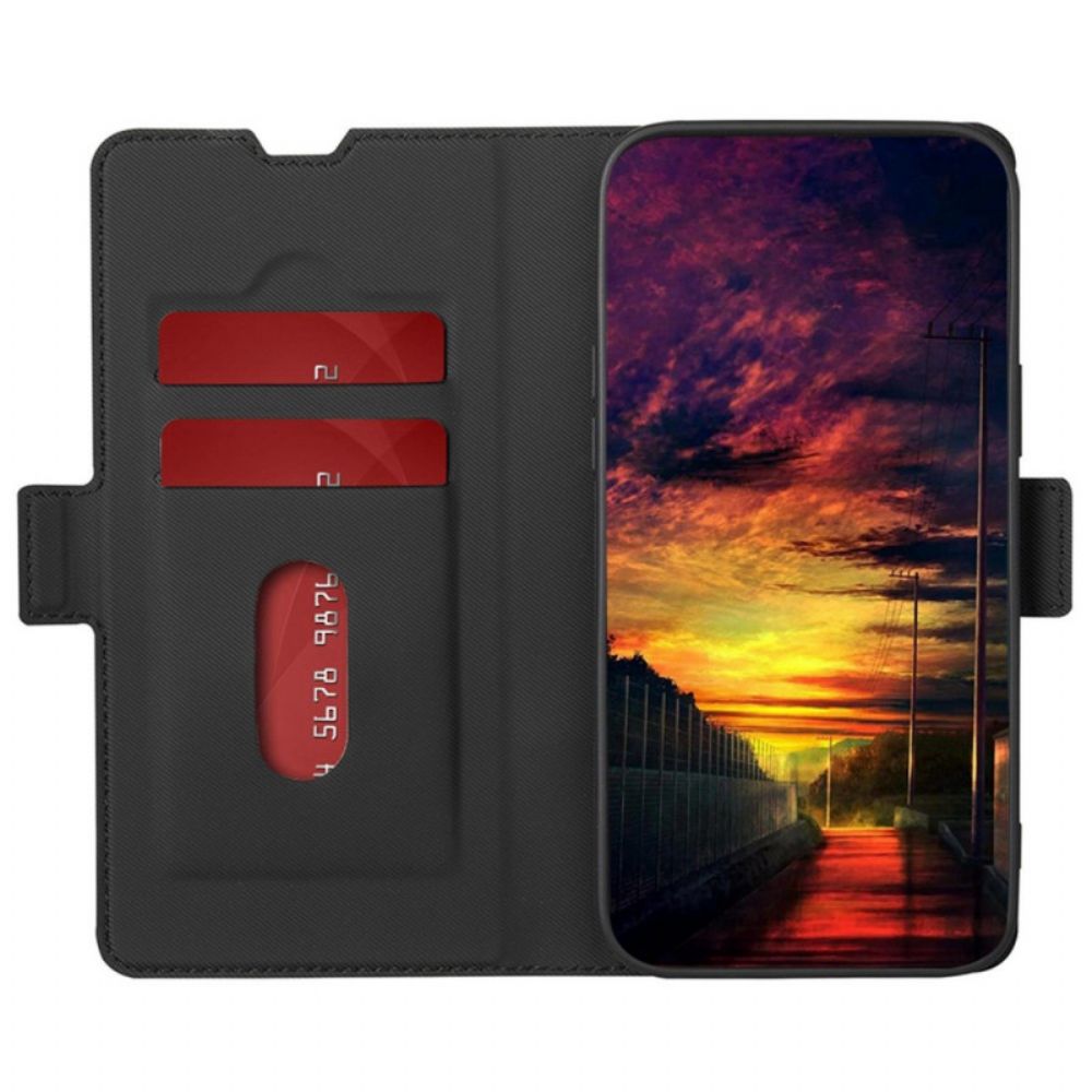 Flip Case Für OnePlus Nord CE 2 Lite 5G Zweifarbiges Leder