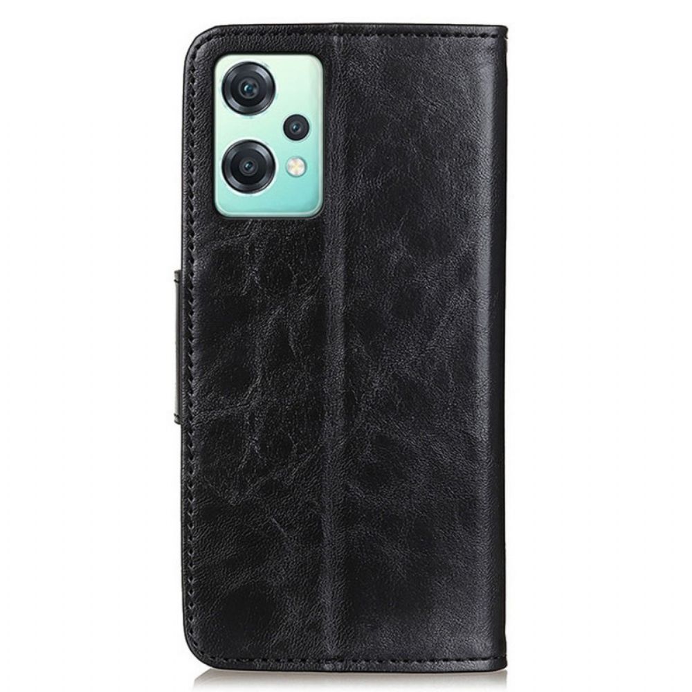 Lederhüllen Für OnePlus Nord CE 2 Lite 5G Vintage Schließe Spaltleder