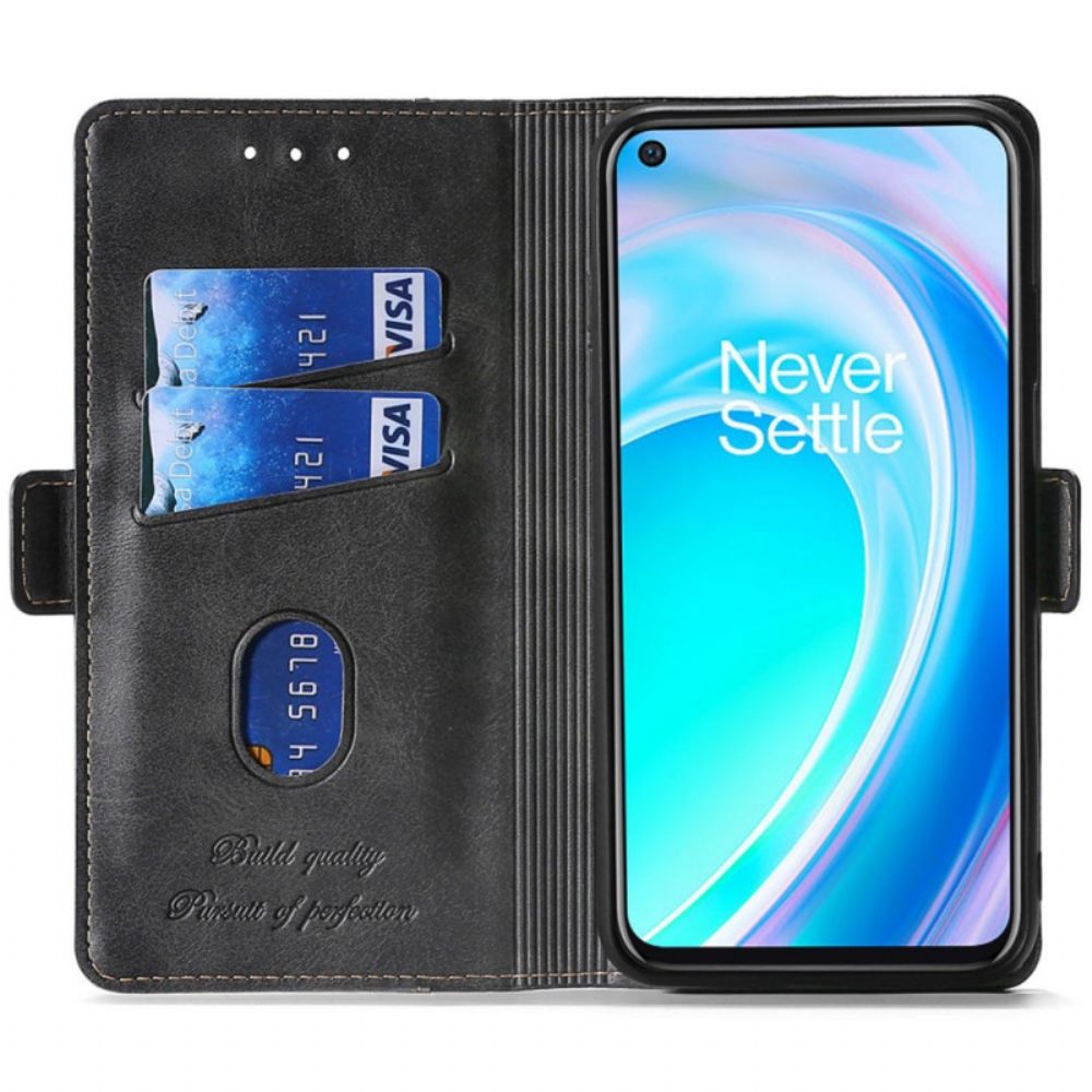 Lederhüllen Für OnePlus Nord CE 2 Lite 5G Zweifarbig