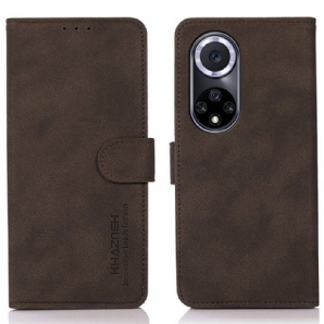 Flip Case Für Honor 50 Khazneh Modischer Ledereffekt