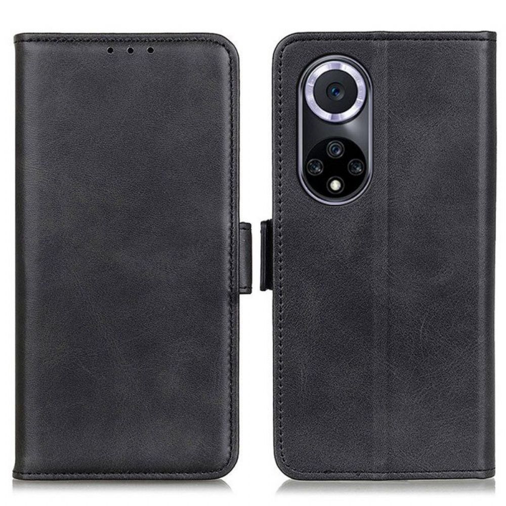 Lederhüllen Für Honor 50 Flip Case Huawei Nova 9 Doppelklappe