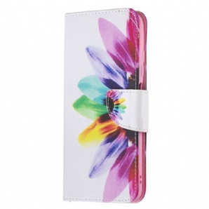 Flip Case Für Xiaomi Redmi Note 10 5G / Poco M3 Pro 5G Aquarell Blume