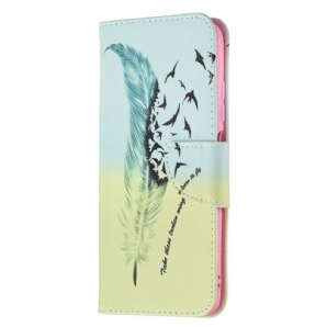Flip Case Für Xiaomi Redmi Note 10 5G / Poco M3 Pro 5G Fliegen Lernen