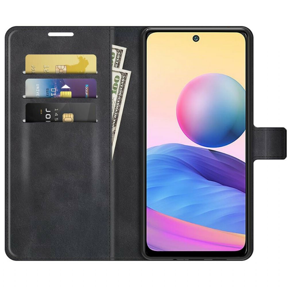 Flip Case Für Xiaomi Redmi Note 10 5G / Poco M3 Pro 5G Leder-stil