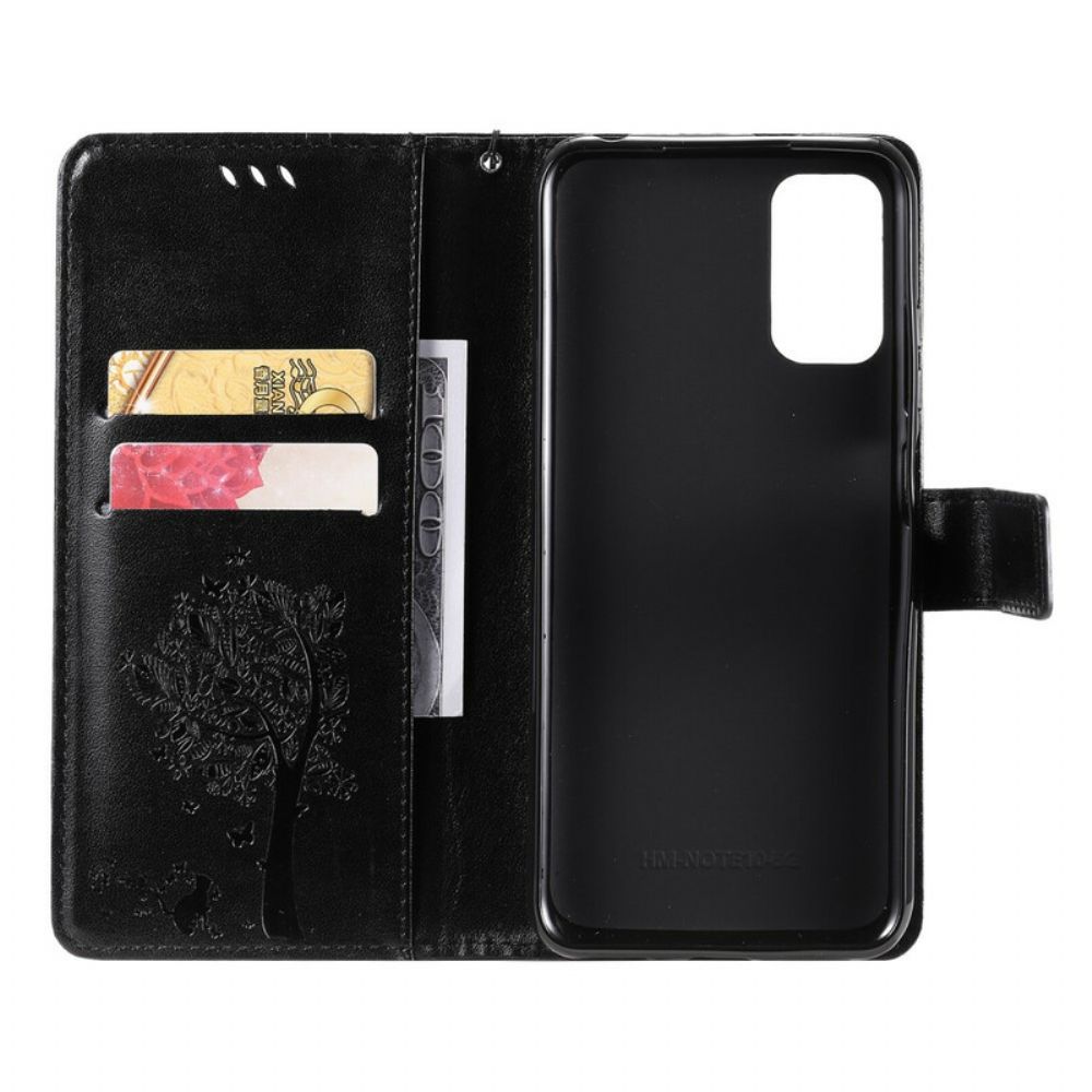 Flip Case Für Xiaomi Redmi Note 10 5G / Poco M3 Pro 5G Mit Kordel Strap Reverie