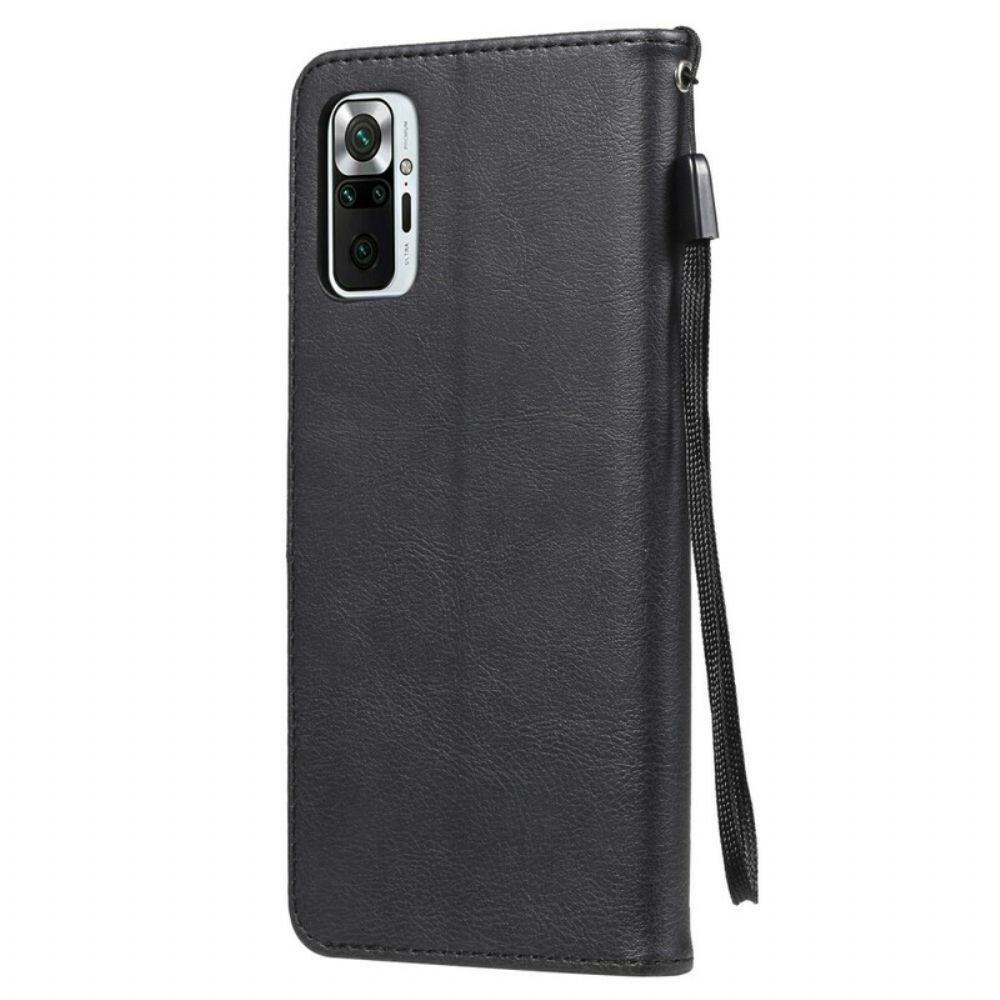 Flip Case Für Xiaomi Redmi Note 10 5G / Poco M3 Pro 5G Monochrom