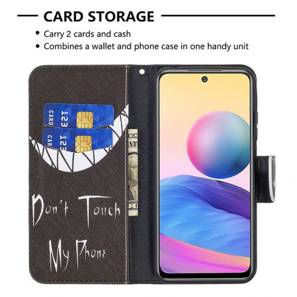 Flip Case Für Xiaomi Redmi Note 10 5G / Poco M3 Pro 5G Teufelstelefon