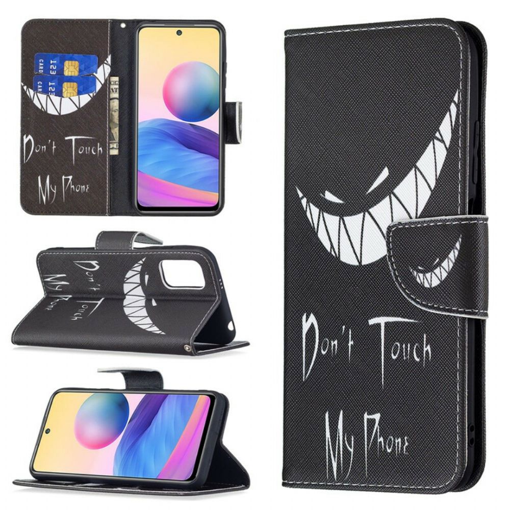 Flip Case Für Xiaomi Redmi Note 10 5G / Poco M3 Pro 5G Teufelstelefon