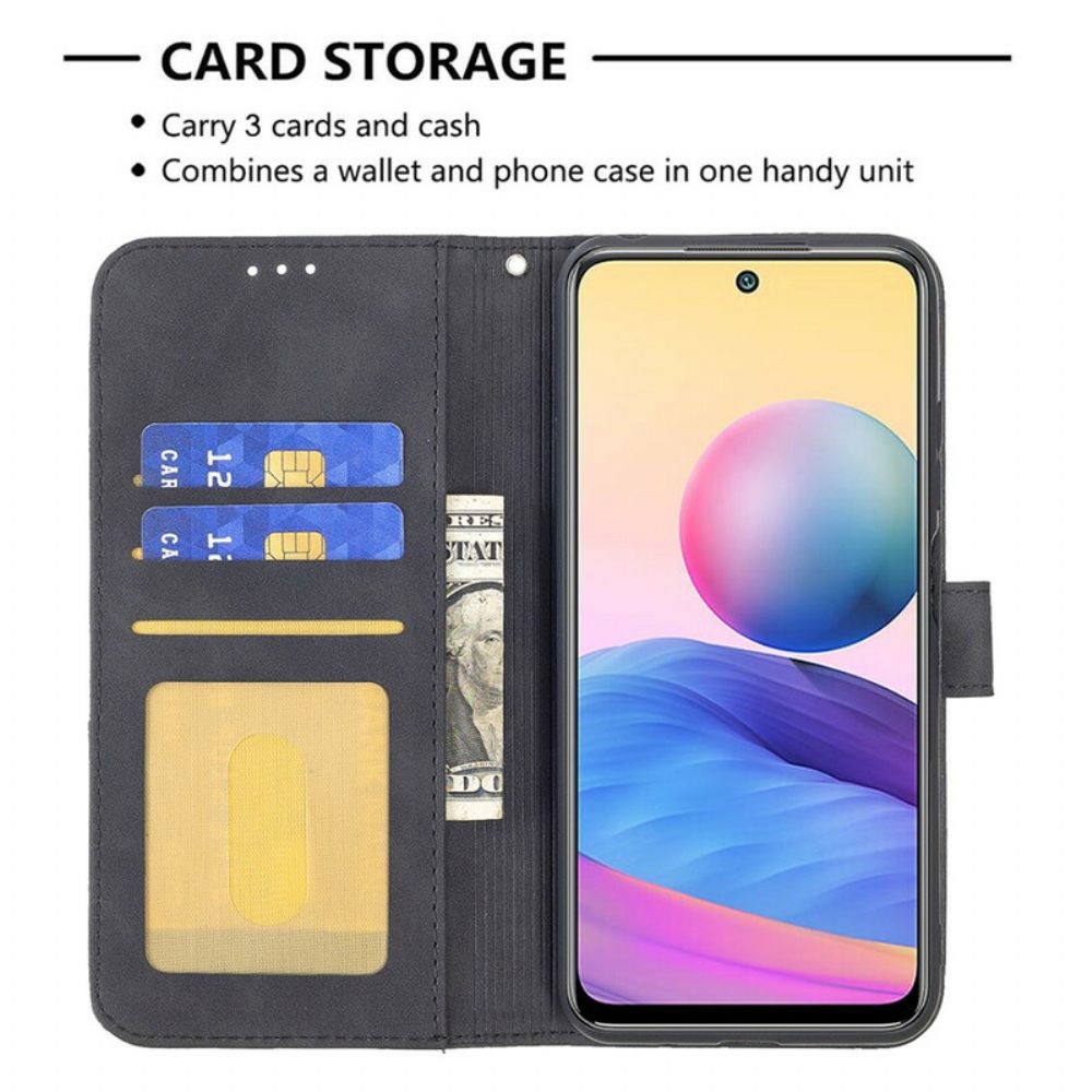 Lederhüllen Für Xiaomi Redmi Note 10 5G / Poco M3 Pro 5G Binfen Farbdreiecke