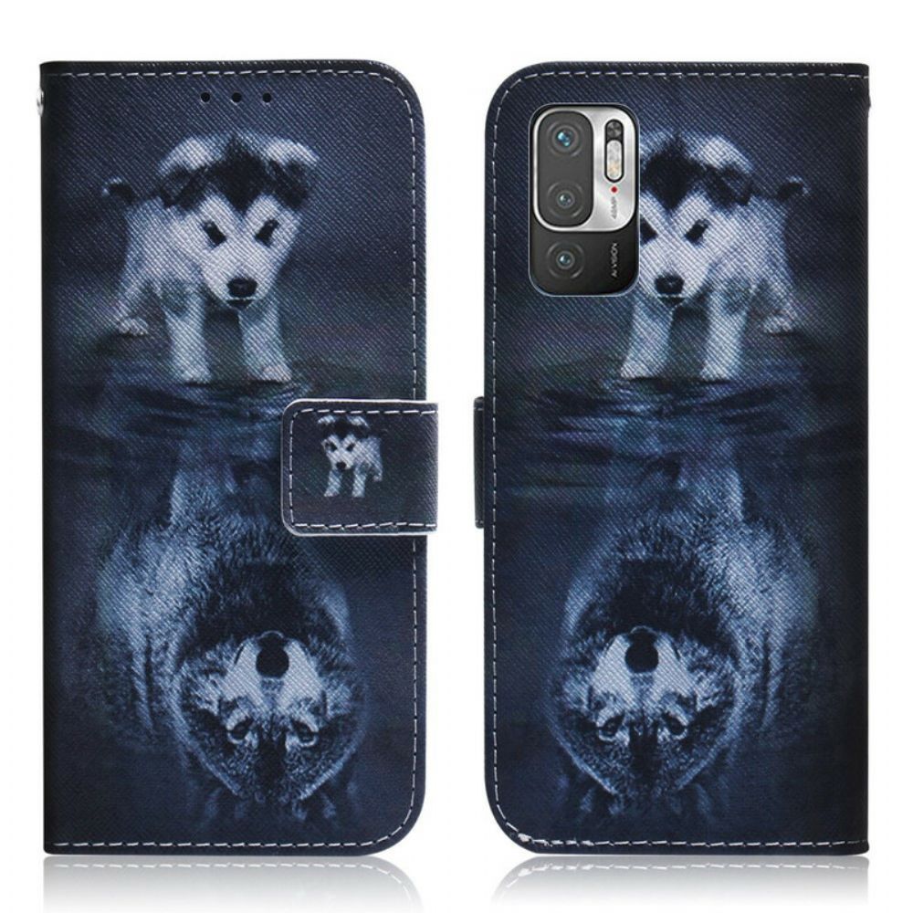 Lederhüllen Für Xiaomi Redmi Note 10 5G / Poco M3 Pro 5G Ernesto Der Wolf