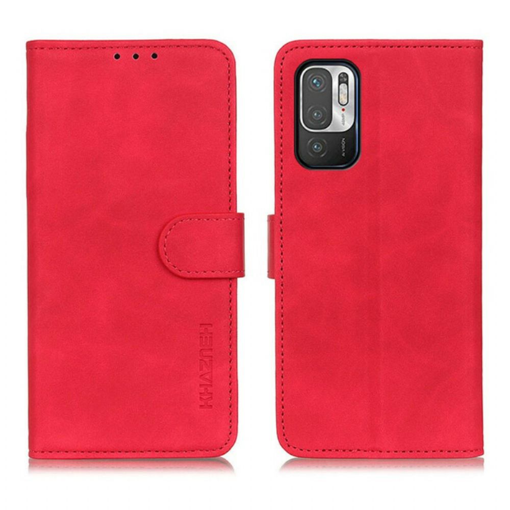 Lederhüllen Für Xiaomi Redmi Note 10 5G / Poco M3 Pro 5G Khazneh Ledereffekt