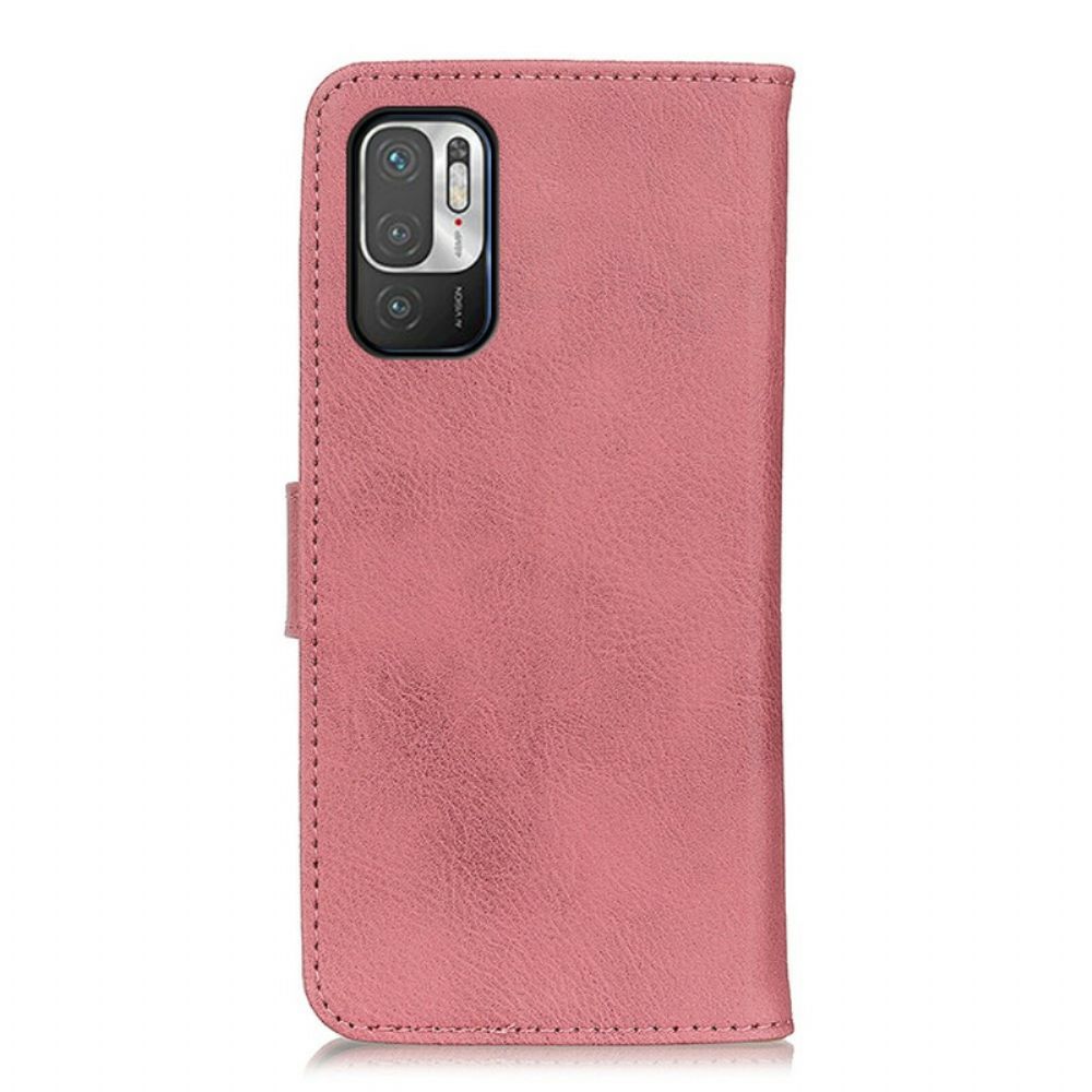 Lederhüllen Für Xiaomi Redmi Note 10 5G / Poco M3 Pro 5G Retro Split Kunstleder Khazneh