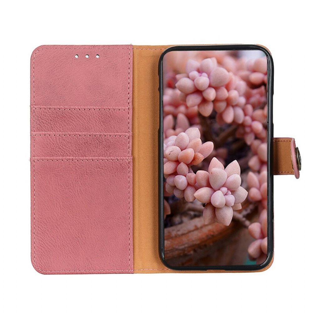 Lederhüllen Für Xiaomi Redmi Note 10 5G / Poco M3 Pro 5G Retro Split Kunstleder Khazneh