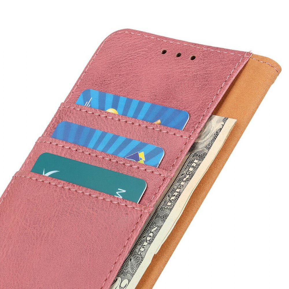 Lederhüllen Für Xiaomi Redmi Note 10 5G / Poco M3 Pro 5G Retro Split Kunstleder Khazneh