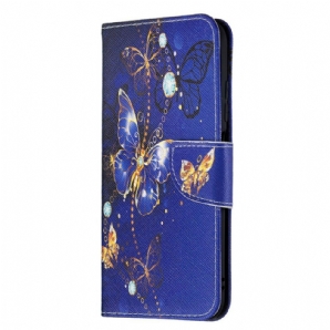 Lederhüllen Für Xiaomi Redmi Note 10 5G / Poco M3 Pro 5G Unglaubliche Schmetterlinge
