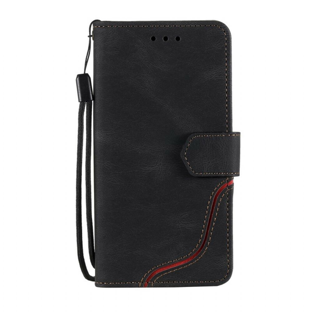 Lederhüllen Für Xiaomi Redmi Note 10 5G / Poco M3 Pro 5G Welle