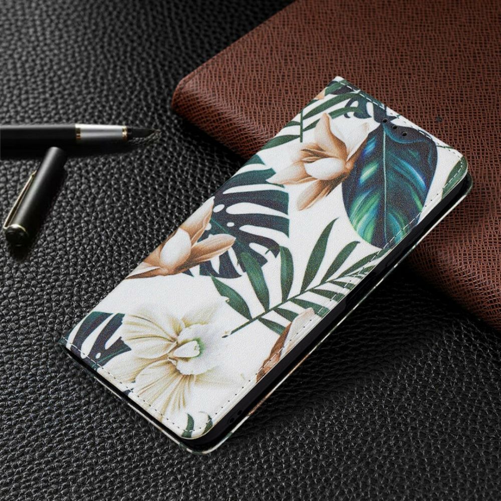 Schutzhülle Für Xiaomi Redmi Note 10 5G / Poco M3 Pro 5G Flip Case Blätter