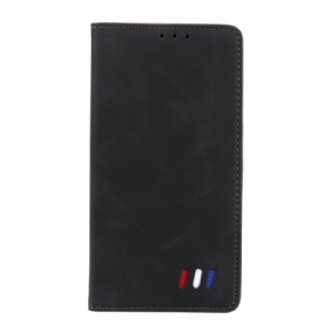 Schutzhülle Für Xiaomi Redmi Note 10 5G / Poco M3 Pro 5G Flip Case Dreifarbiger Lederstil