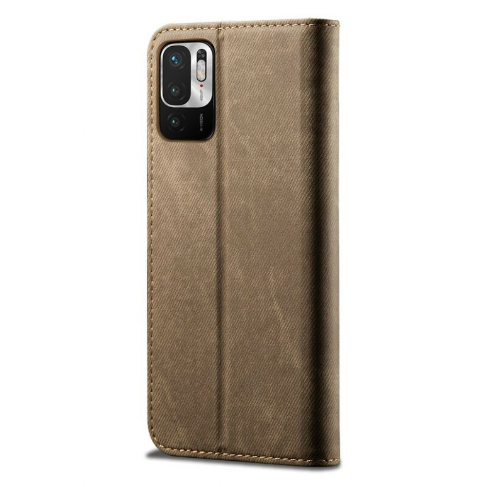Schutzhülle Für Xiaomi Redmi Note 10 5G / Poco M3 Pro 5G Flip Case Jeansstoff