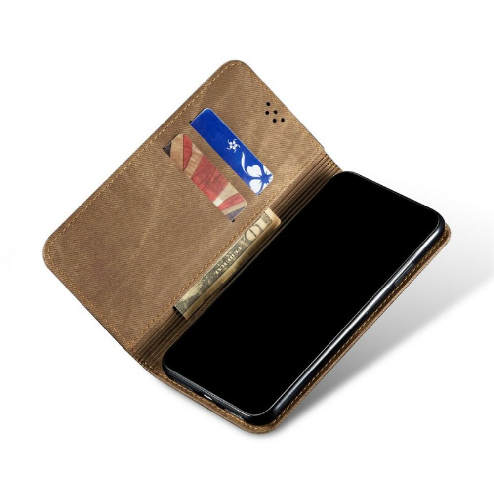 Schutzhülle Für Xiaomi Redmi Note 10 5G / Poco M3 Pro 5G Flip Case Jeansstoff