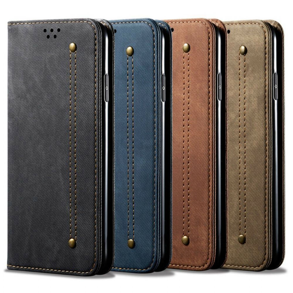 Schutzhülle Für Xiaomi Redmi Note 10 5G / Poco M3 Pro 5G Flip Case Jeansstoff