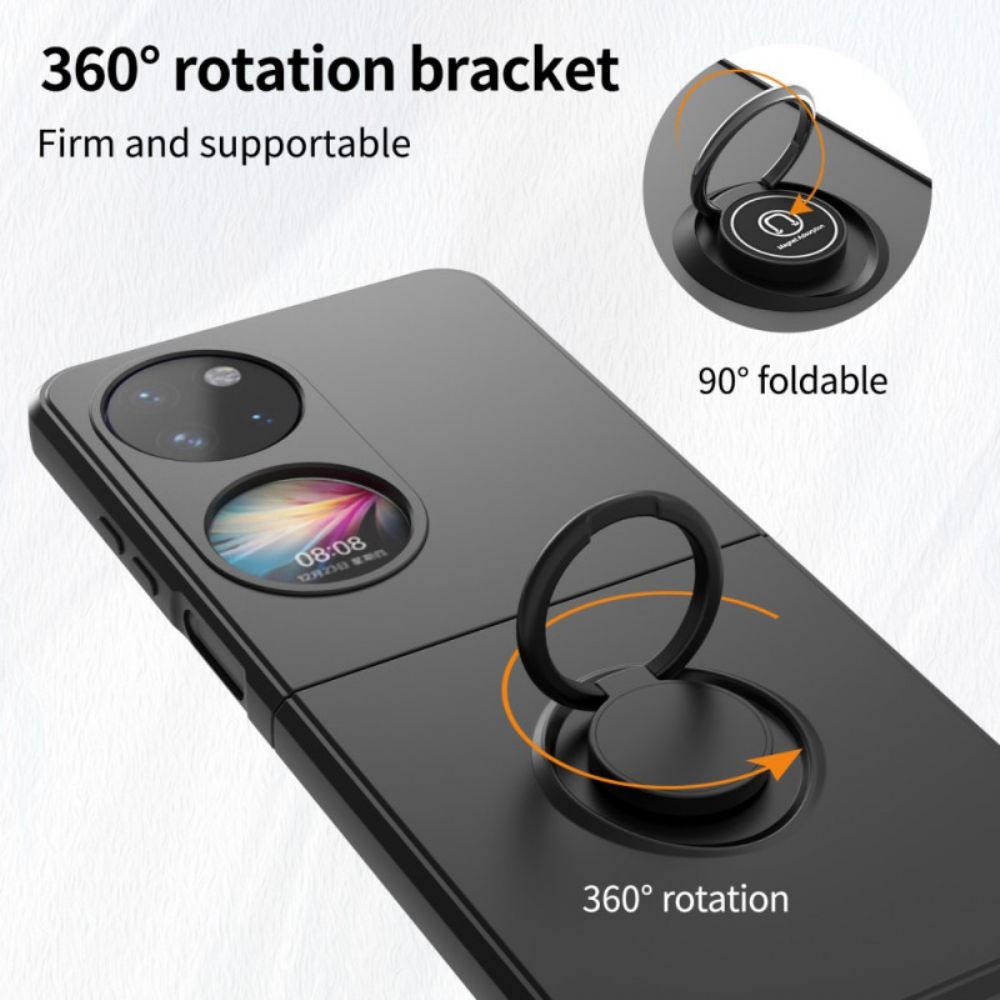 Handyhülle Für Huawei P50 Pocket Silikon Mit Ring-unterstützung
