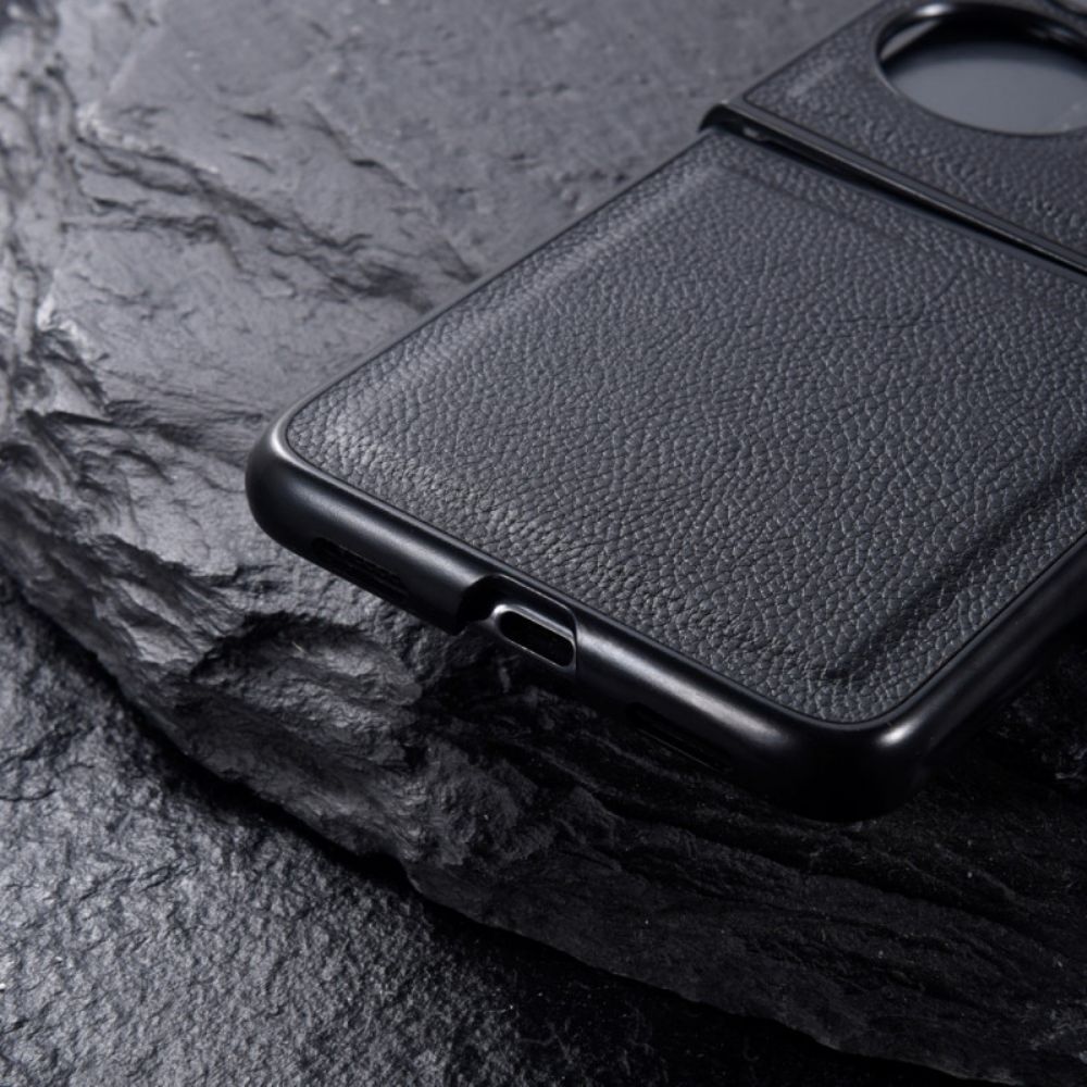 Hülle Für Huawei P50 Pocket Echtes Designer-leder