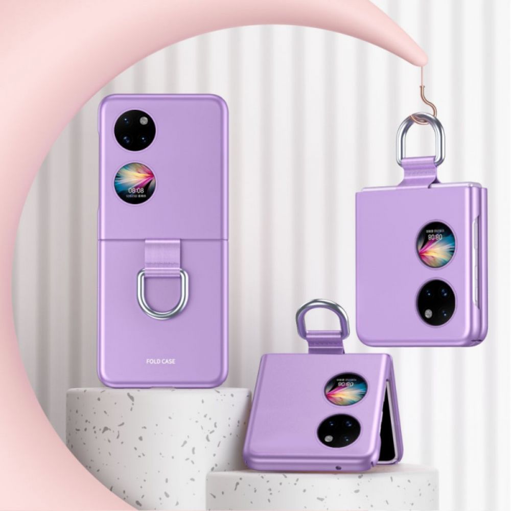 Hülle Für Huawei P50 Pocket Skin-touch Mit Ring