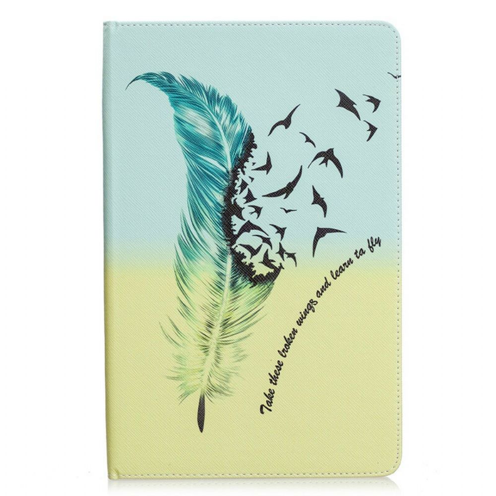 Case Für Samsung Galaxy Tab S6 Lite Feder Fliegen Lernen