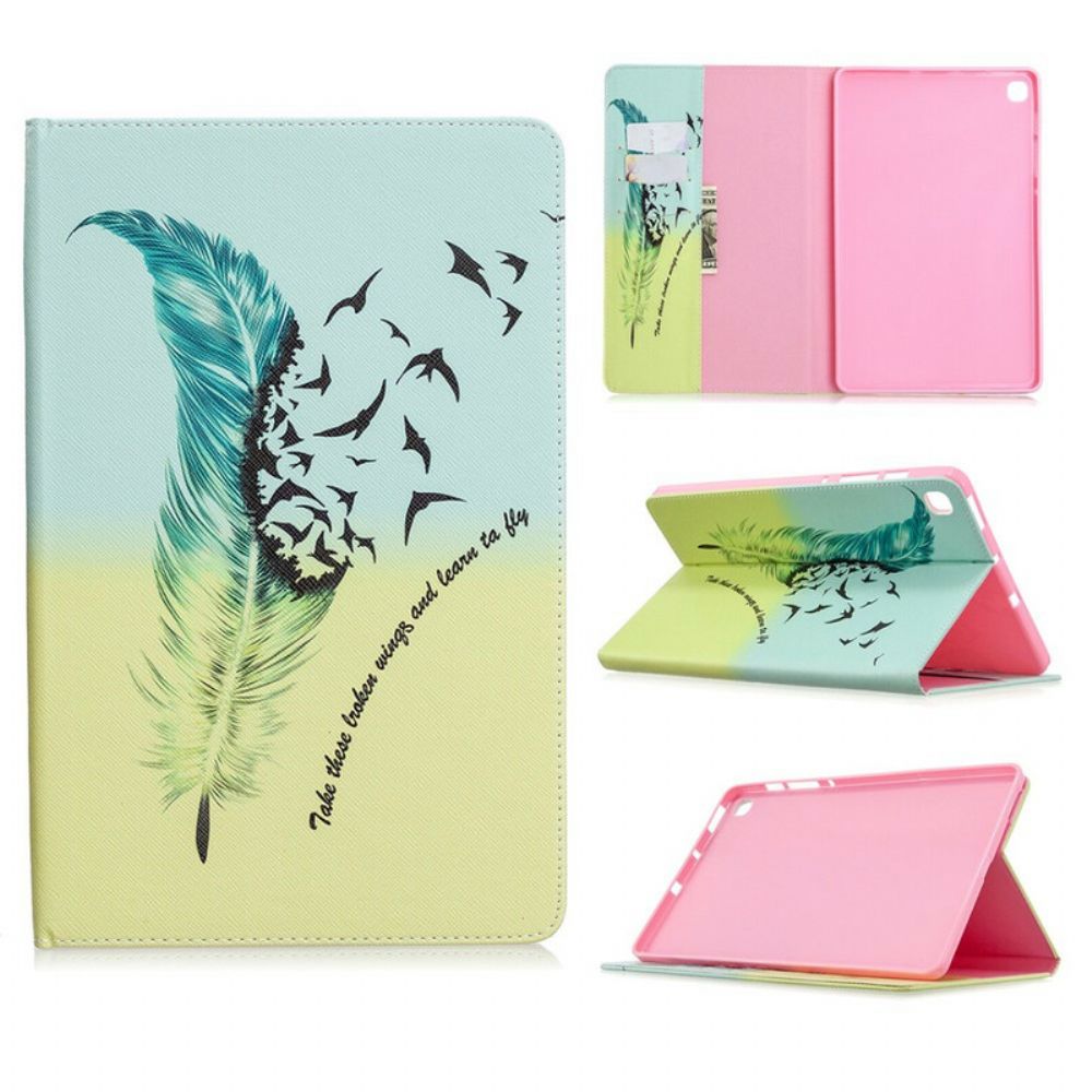 Case Für Samsung Galaxy Tab S6 Lite Feder Fliegen Lernen