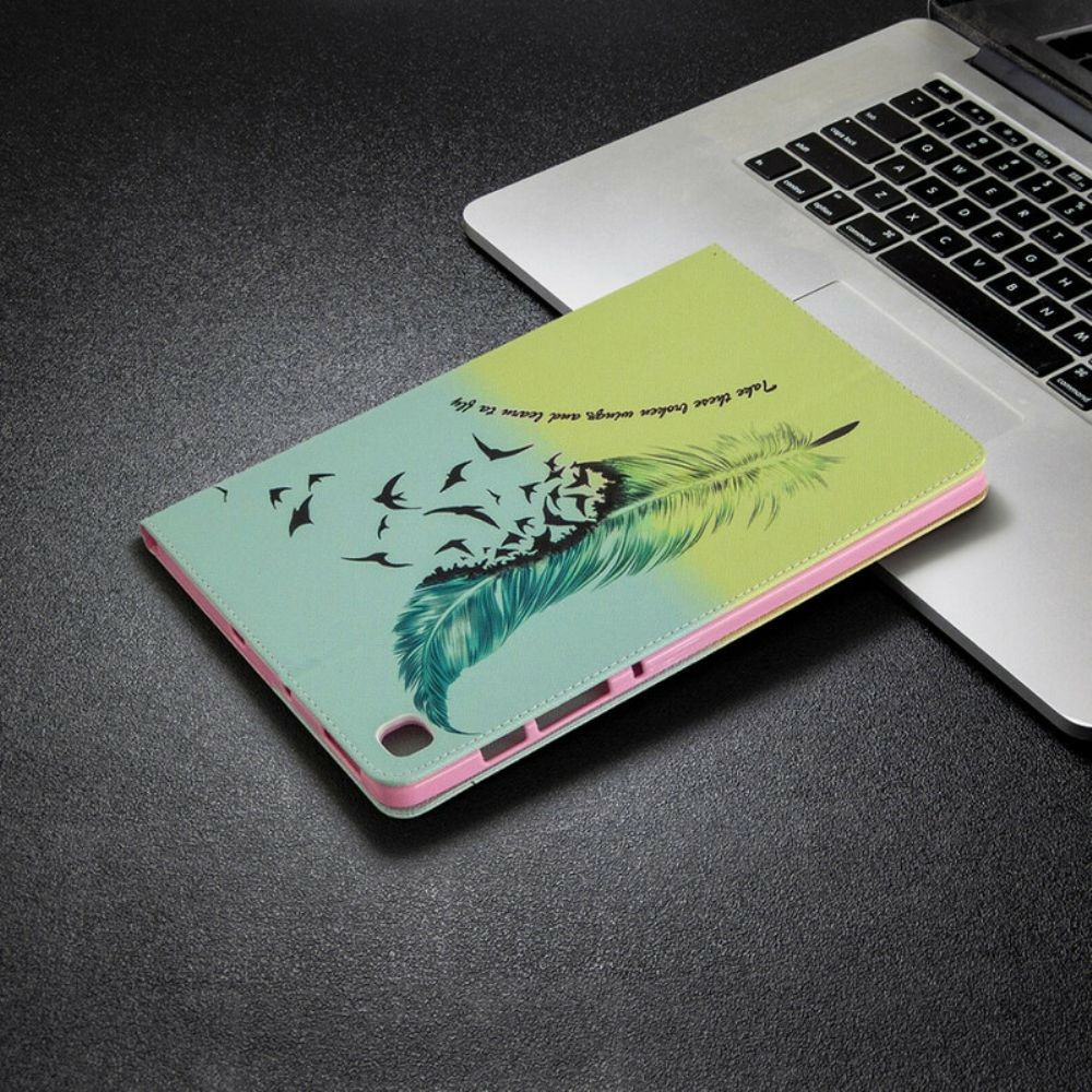 Case Für Samsung Galaxy Tab S6 Lite Feder Fliegen Lernen