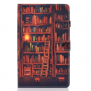 Flip Case Für Samsung Galaxy Tab S6 Lite Bibliothek